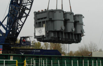 Transporting 180-tonne transformer from Rotterdam to Preston Marina